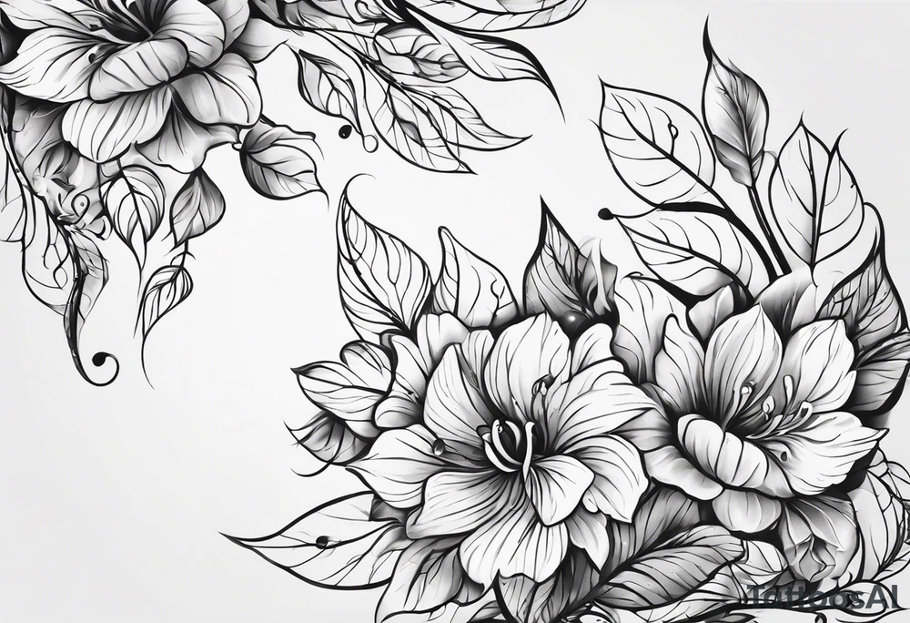 This tattoo will be on the back of the arm above the elbow. It will be the following numbers/coordinates: please add the nubers 31.8742° N, 91.1366° W, with simple ivy vines on both sides. tattoo idea