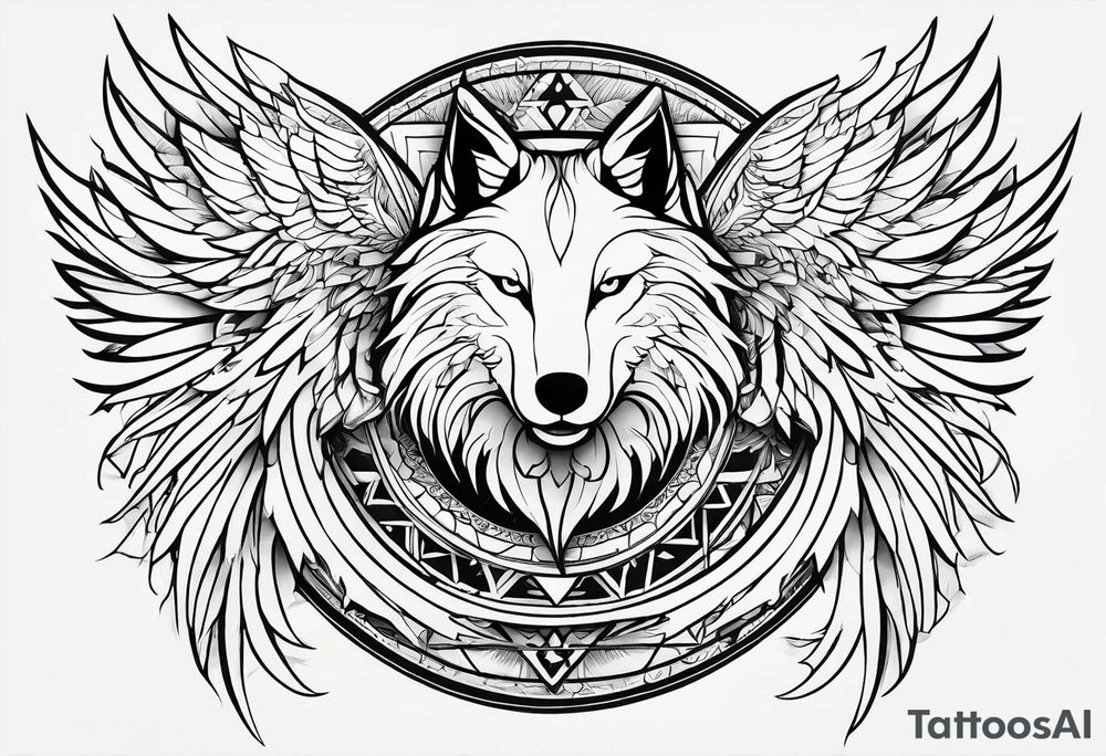 strength, pisces, phoenix, small, nuanced, wolf tattoo idea strength, pisces, phoenix, small, nuanced, wolf tattoo idea