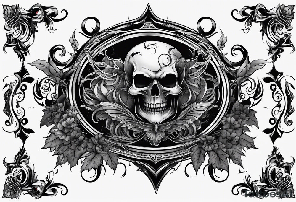 very dark wicked tattoo idea