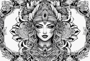 Lace tattoo idea