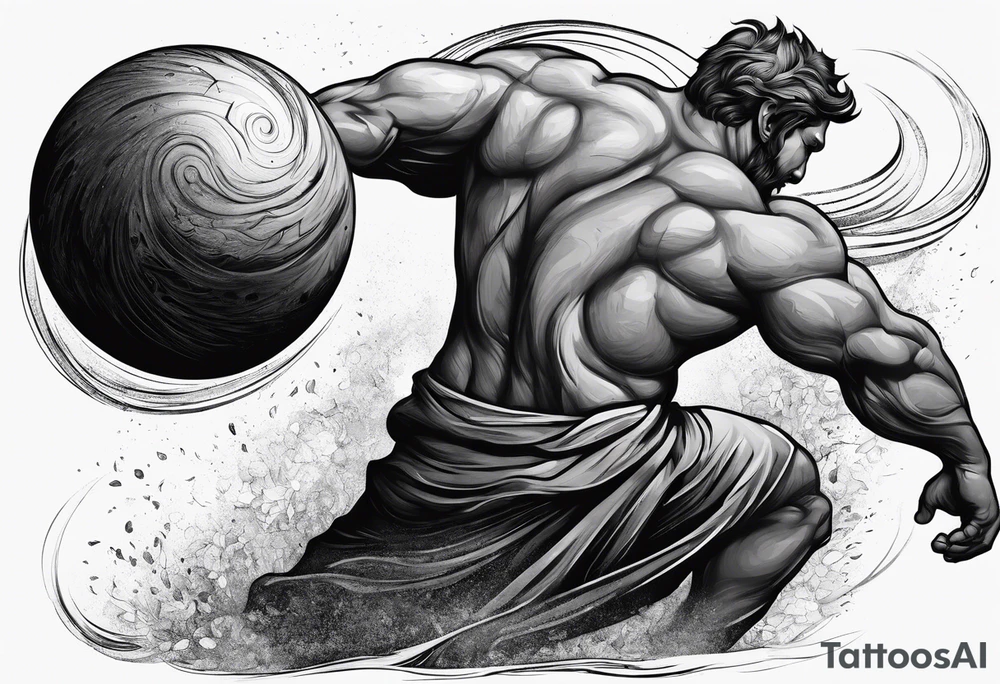 sisyphus struggle tattoo idea