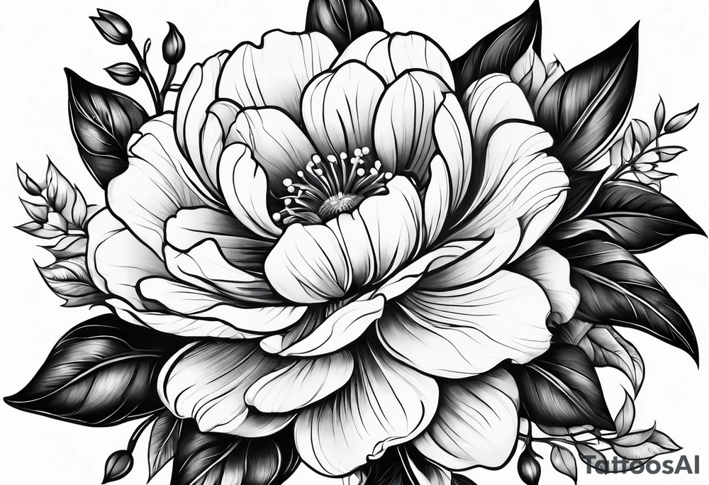 flower tattoo idea