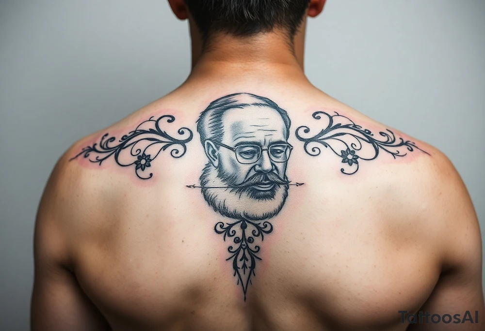 Memorial tattoo for passed away grandpa tattoo idea