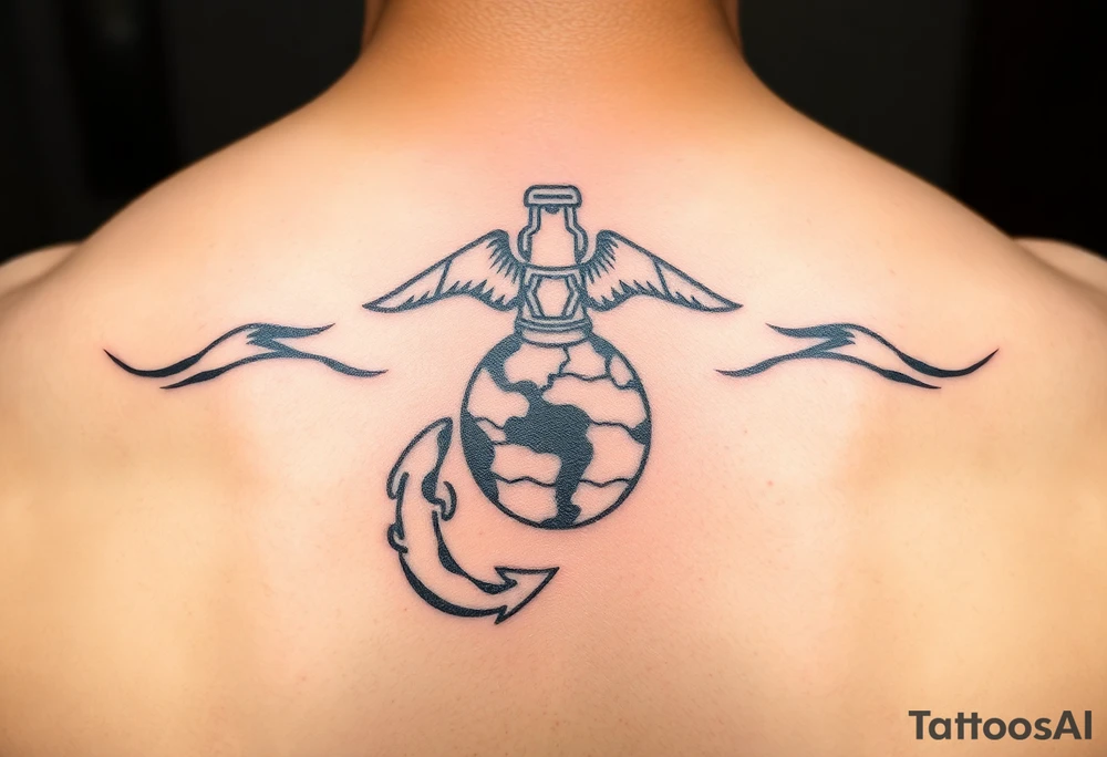 Operation Iraqi freedom combat marine tattoo idea