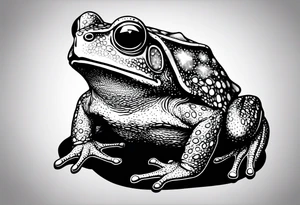 Toad pointing at space tattoo idea
