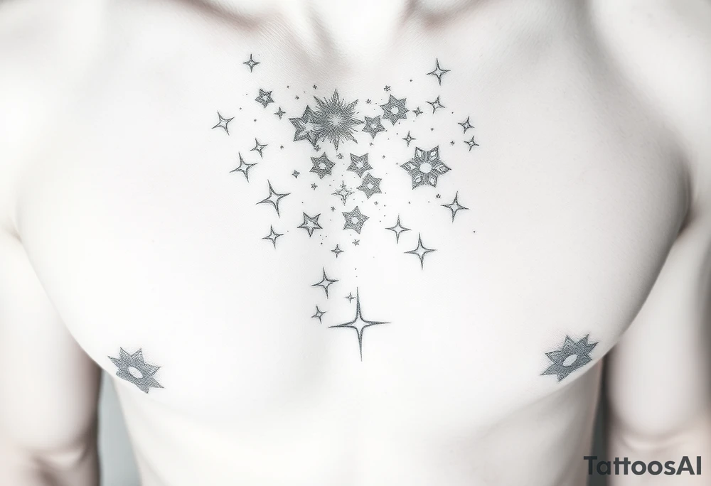 starlit sky tattoo idea