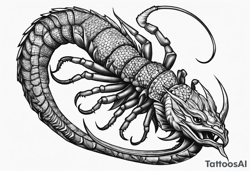 Escorpião tattoo idea