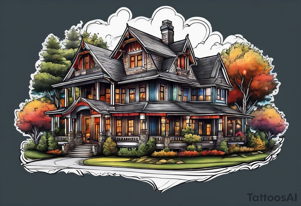 House tattoo idea