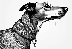 Greyhound tattoo idea