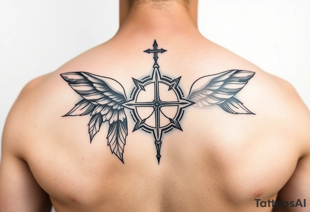 Spiritual tattoo about peace and love tattoo idea