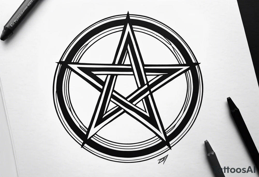 Pentagram tattoo idea