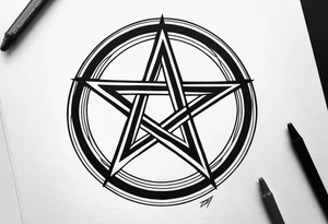 Pentagram tattoo idea