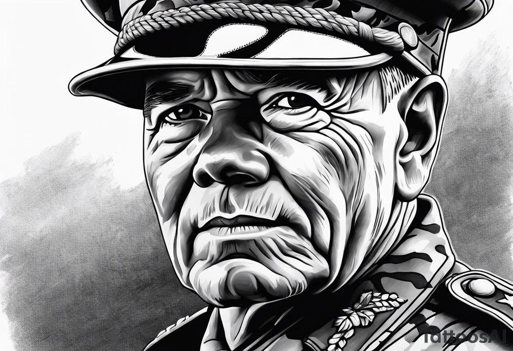 Realistic chesty puller tattoo idea
