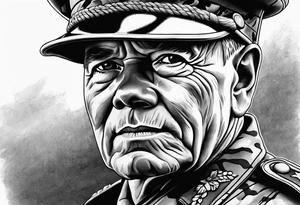 Realistic chesty puller tattoo idea