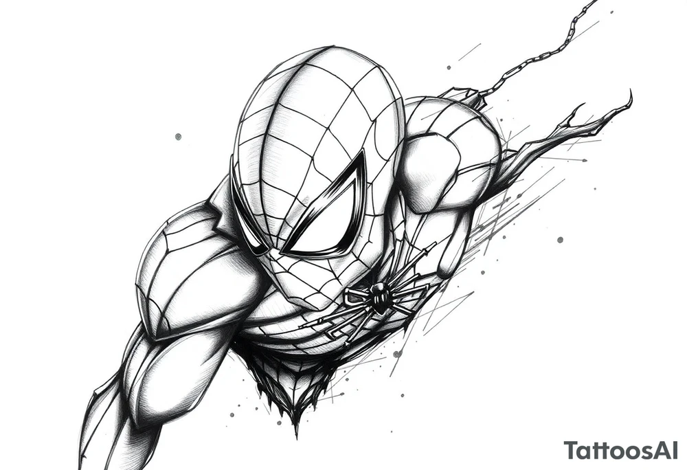 spiderman tattoo idea