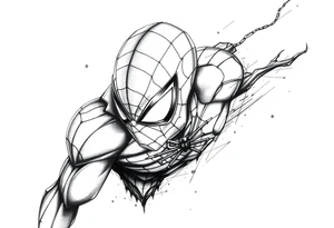 spiderman tattoo idea