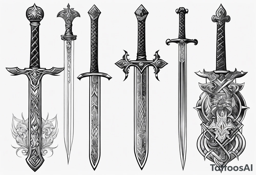 sword consistency tattoo idea