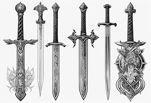 sword consistency tattoo idea