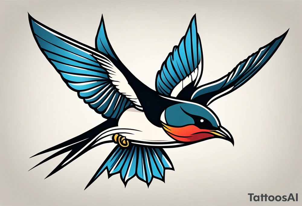 swallow american traditional tattoo idea