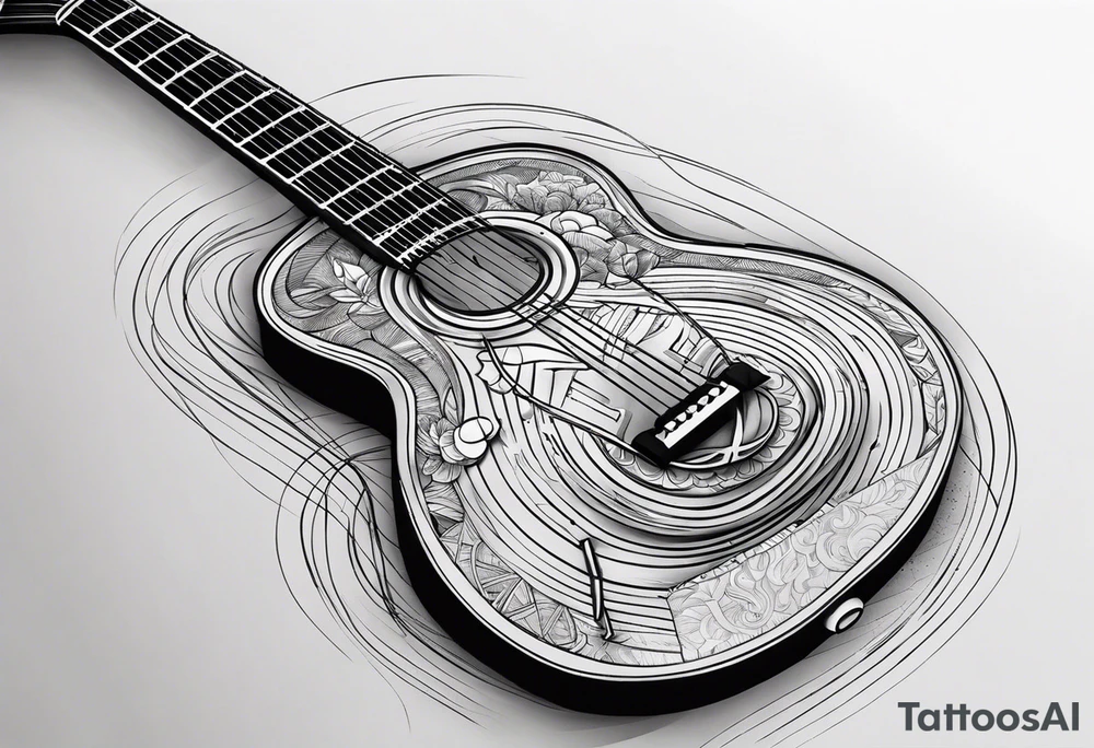 Simple blues music tattoo tattoo idea