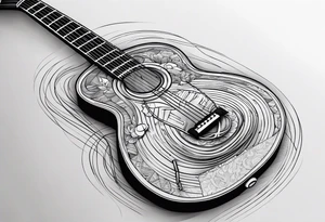 Simple blues music tattoo tattoo idea