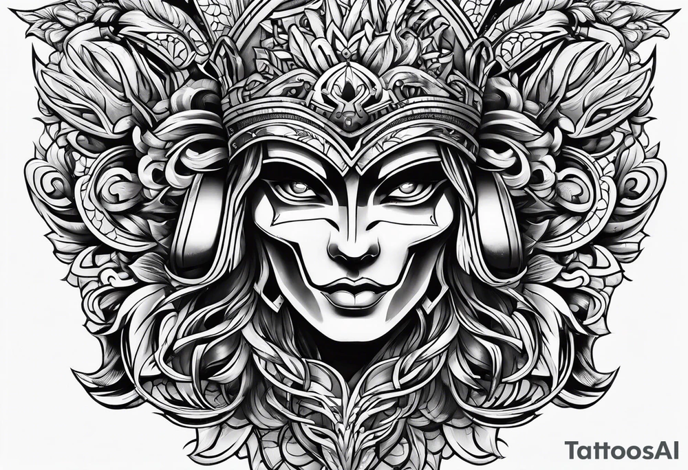 protective shield tattoo idea