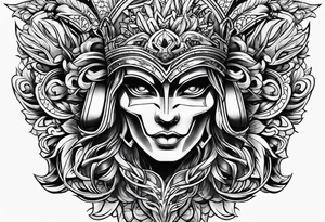 protective shield tattoo idea