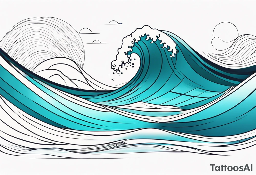 wave tattoo idea