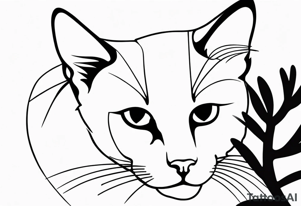 CAT LOVE tattoo idea