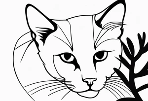 CAT LOVE tattoo idea