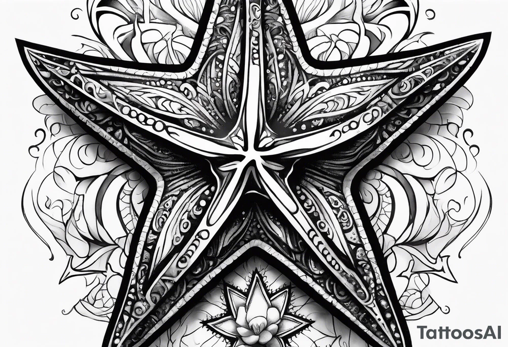 Punkrock starfish tattoo idea