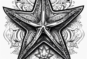 Punkrock starfish tattoo idea