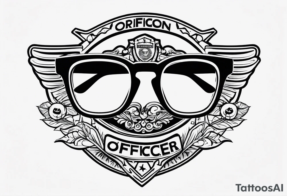 sunglasses Officer tattoo idea