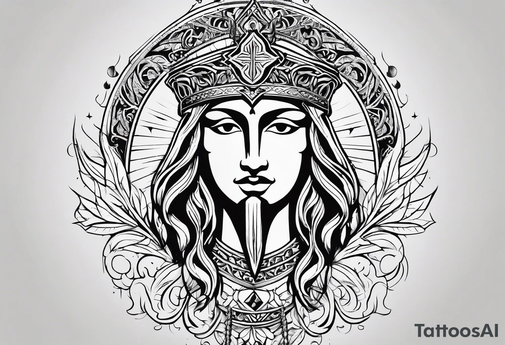The symbol of Matthias in the bible tattoo idea