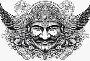 Tatuajes para amigos resprentando locura y lealtad tattoo idea