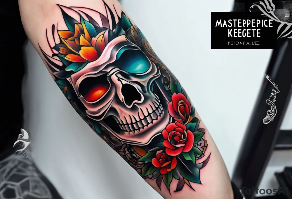 Knee tattoo tattoo idea