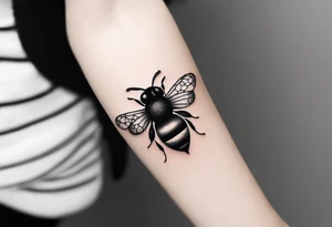 a small bee symbolizing friendship tattoo idea