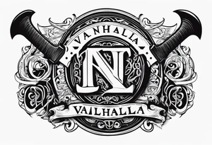 Valhalla axe tattoo idea
