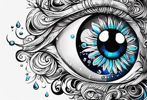 Water drops tattoo idea