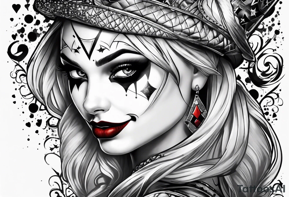 Harley quinn eyes tattoo idea