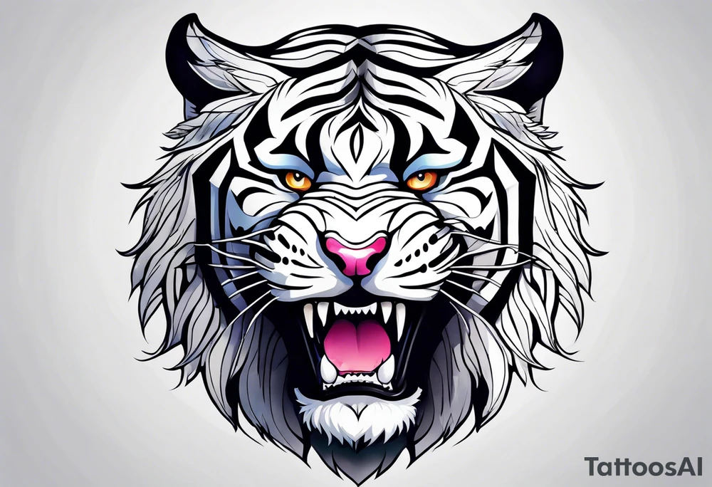 Tiger Head tattoo idea