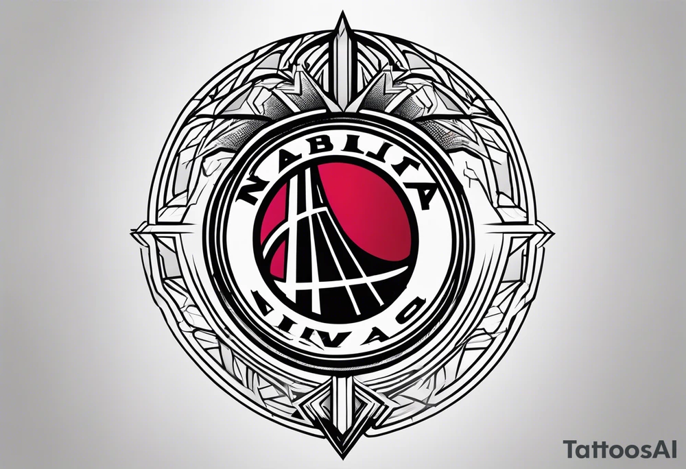 NBA logo tattoo idea