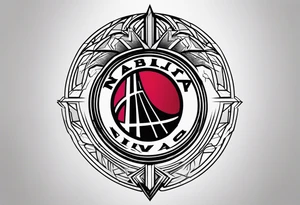 NBA logo tattoo idea