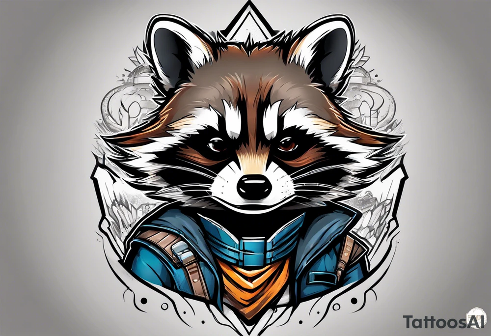 Rocket raccoon tattoo idea