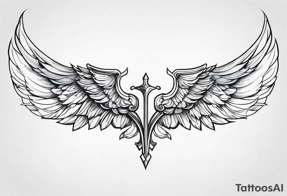 Valkyrie wings tattoo idea