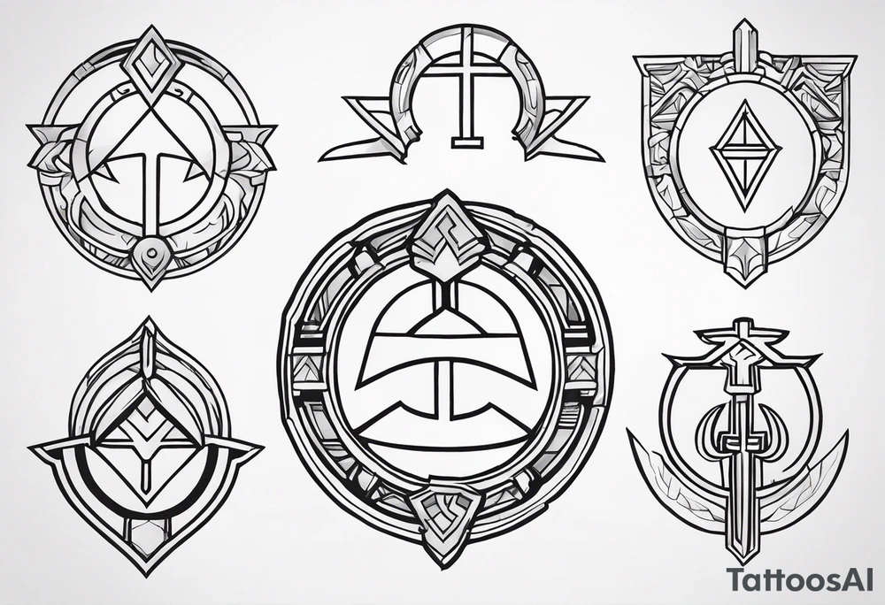 Ancient spartan symbol tattoo tattoo idea