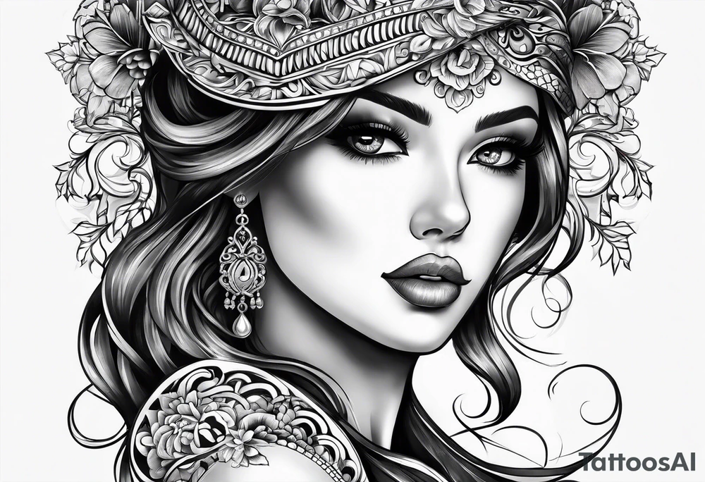 Key to her heart tattoo idea