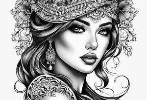 Key to her heart tattoo idea