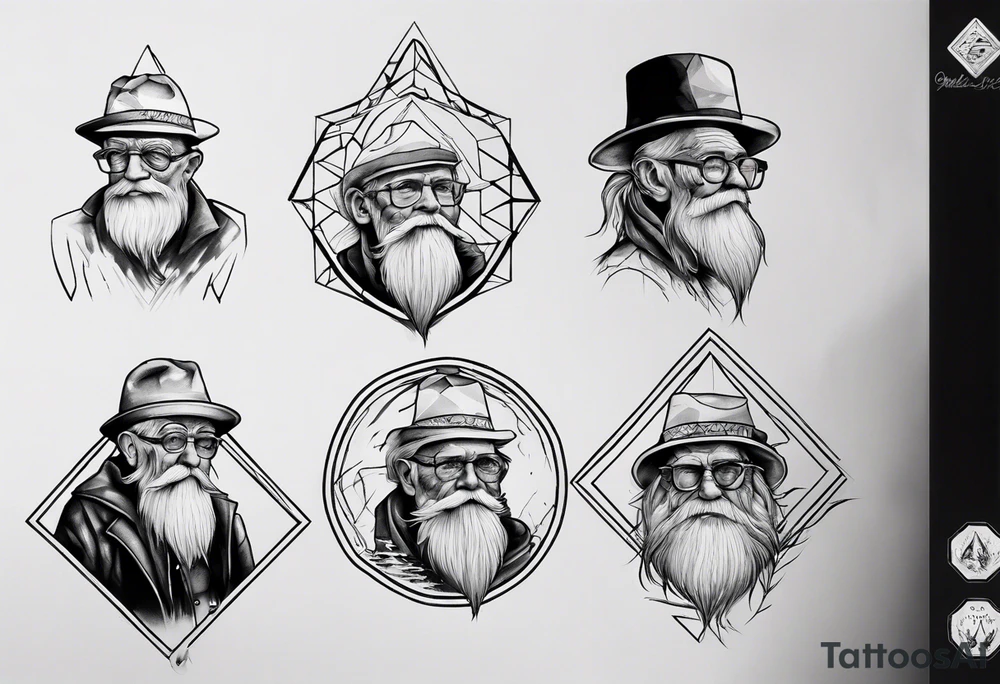 Old man on the mountain New Hampshire tattoo idea