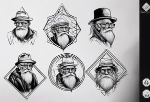 Old man on the mountain New Hampshire tattoo idea